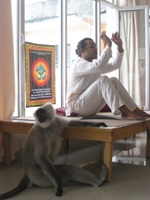 My Indian yoga teachers during the teacher course
