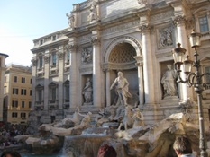 Dropped my coin in the Trevi fountain the first time I saw it, and let me tell you, it works! Have been back to Rome 3 times already!